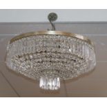A contemporary Bohemian crystal chandelier, retailed by Harrods Diam.55cm