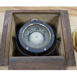 A cased ship's compass