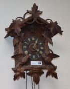 A Black Forest carved cuckoo clock