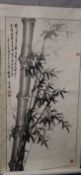 Chinese School, scroll painting, Study of bamboo, 138 x 67cm