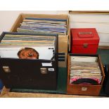 Assorted vinyl albums and singles