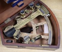 A cased sextant