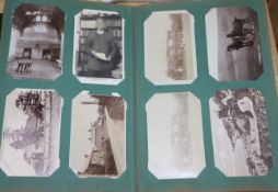 A George V postcard album of Great Britain topographical, together with further loose