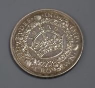 A George V silver crown, 1929, AUNC. rare in this grade