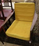 A 1960's teak easy chair