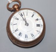 Robert Ward, London, a George III gilt-cased key-wind pocket watch, No. 10876.