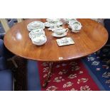 A George III style cherrywood tilt-top breakfast table Diam. 150cm