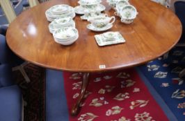 A George III style cherrywood tilt-top breakfast table Diam. 150cm