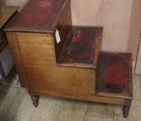 A Regency mahogany step commode H.68cm