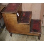 A Regency mahogany step commode H.68cm