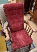 A large Victorian elbow chair