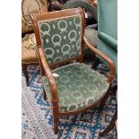 A 19th century French elbow chair