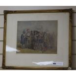 George Cattermole RWS (1800-1868), watercolour, King Charles I, being led away by