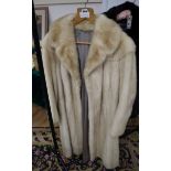 A vintage blond mink coat