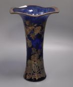 An Austrian silver overlaid glass vase, early 20th century height 30cm