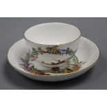 A Meissen tea bowl and saucer, c. 1750 diameter 12cm