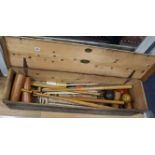 A Jacques 'All England' croquet set, boxed