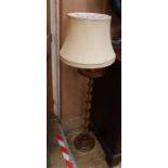 A twist column standard lamp H.130cm