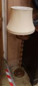 A twist column standard lamp H.130cm