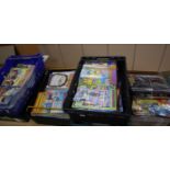 1980's - 2010 comics, six boxes of Simpsons, Beano and Marvel comics