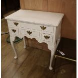 A pair of Georgian design painted lowboys W.73cm