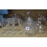 A collection of glassware