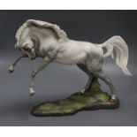 An Edward Marshall Boehm limited edition model of an Arabian Stallion, with framed certificate,