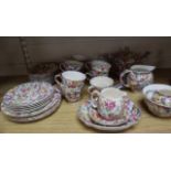 A collection of James Kent 'Du Barry' pattern tea wares