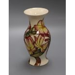 A Moorcroft chestnut flower vase height 19cm