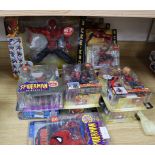 Spider-Man - Toy Biz/Hasbro - action figures, 10 carded and one boxed