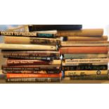 A collection of 21 books relating to WWI and WWII, incorporating a large collection of autographs of