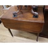 A George III mahogany Pembroke table W.80cm