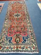 A Hamadan hall carpet 280 x 98cm