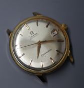 A gentleman's 1960's steel and gold plated Omega Seamaster automatic wristwatch, movement c.562 (