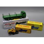 Dinky Toys - Foden 905, Austin 413 and 412 (boxed) and an AA Motorcycle and sidecar