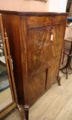 A 19th century German mahogany secretaire a abbatant W.90cm