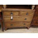 A Regency mahogany chest of drawers W.86cm