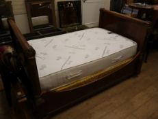 A 19th century French Empire style bed frame W.4ft