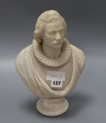 A Victorian carved marble bust