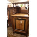 A Victorian inlaid coal purdonium and an Indian folding occasional table