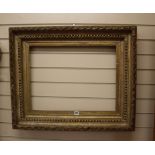 A Victorian giltwood and gesso frame