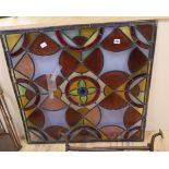 A Victorian stained glass panel