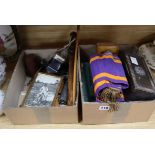 An 800 standard silver cup and various miscellaneous items