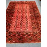 A Turkman carpet 288 x 195cm