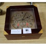 A Sewills Sealord mahogany cased ship's chromometer case 18.5cm