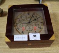 A Sewills Sealord mahogany cased ship's chromometer case 18.5cm