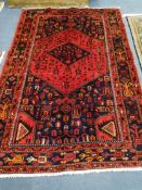 A Hamadan carpet 204 x 130cm