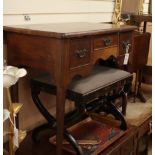 An 18th century mahogany lowboy W.75cm