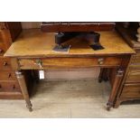 An early Victorian mahogany side table W.93cm