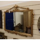 A gilt framed mirror W.97cm